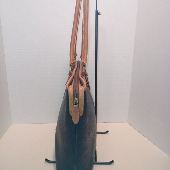 Rare '90s COACH Italy Dakota Collection Harvest Tote 4207 Black Pebbled Leather - Picture 7 of 15